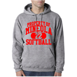 Softball Grey Hooded Sweatshirt
